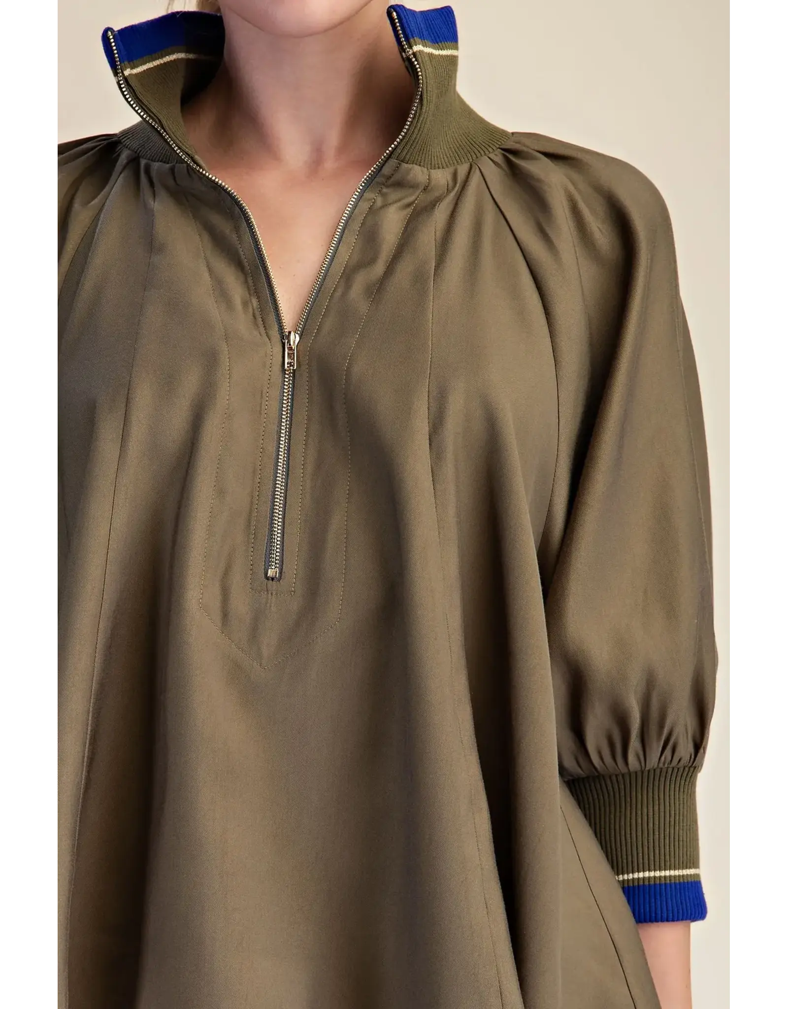 Wilhelmina Fab Flow Olive Blouse