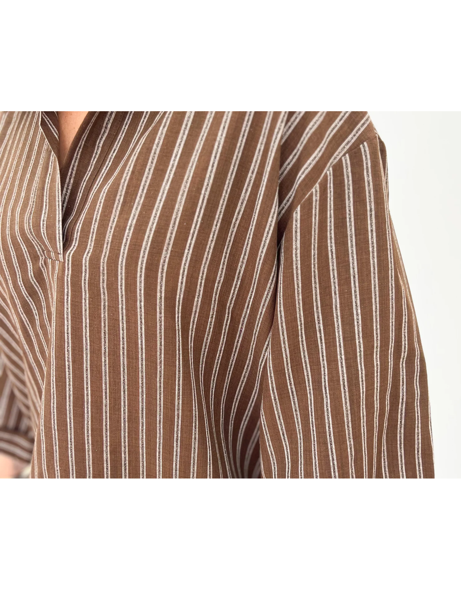 Winston Brown Stripe Top