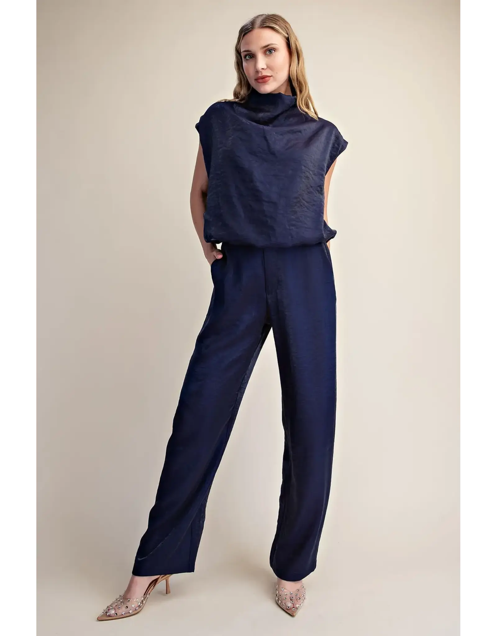 Wesley Structured Silky Pant
