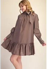 Waylon Whispy Brown Dress