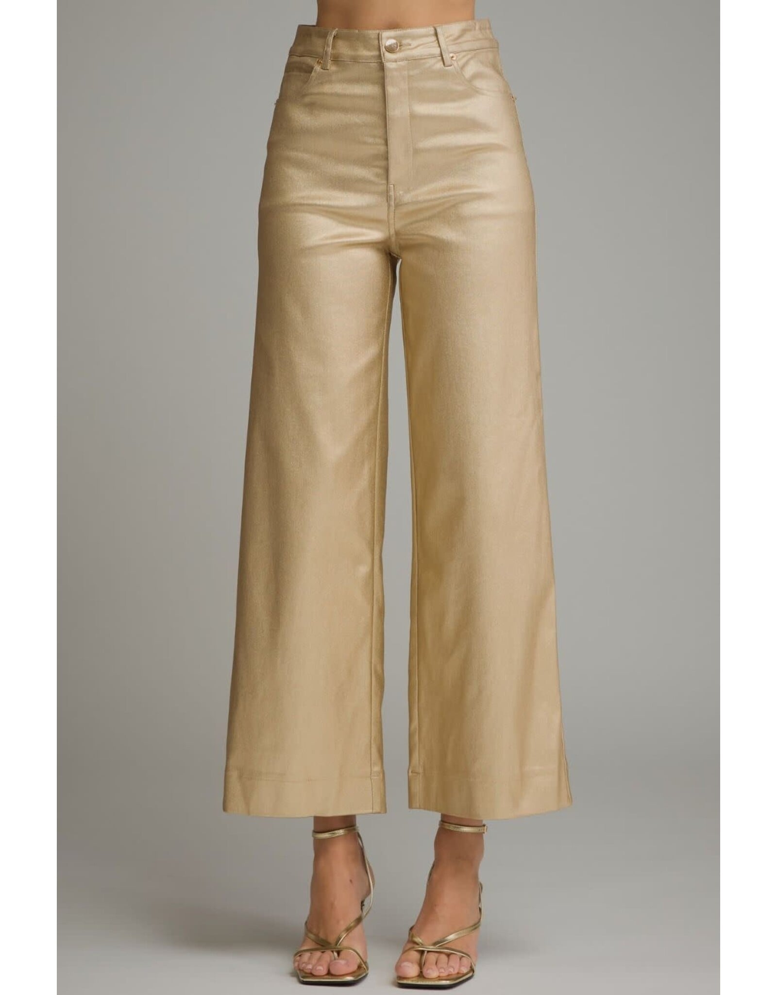 Melinda Metallic Gold Pants