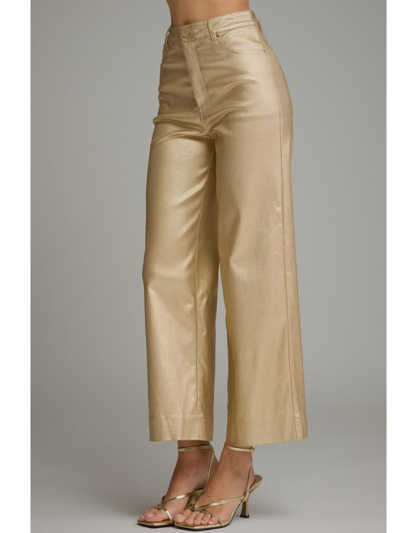 Melinda Metallic Gold Pants