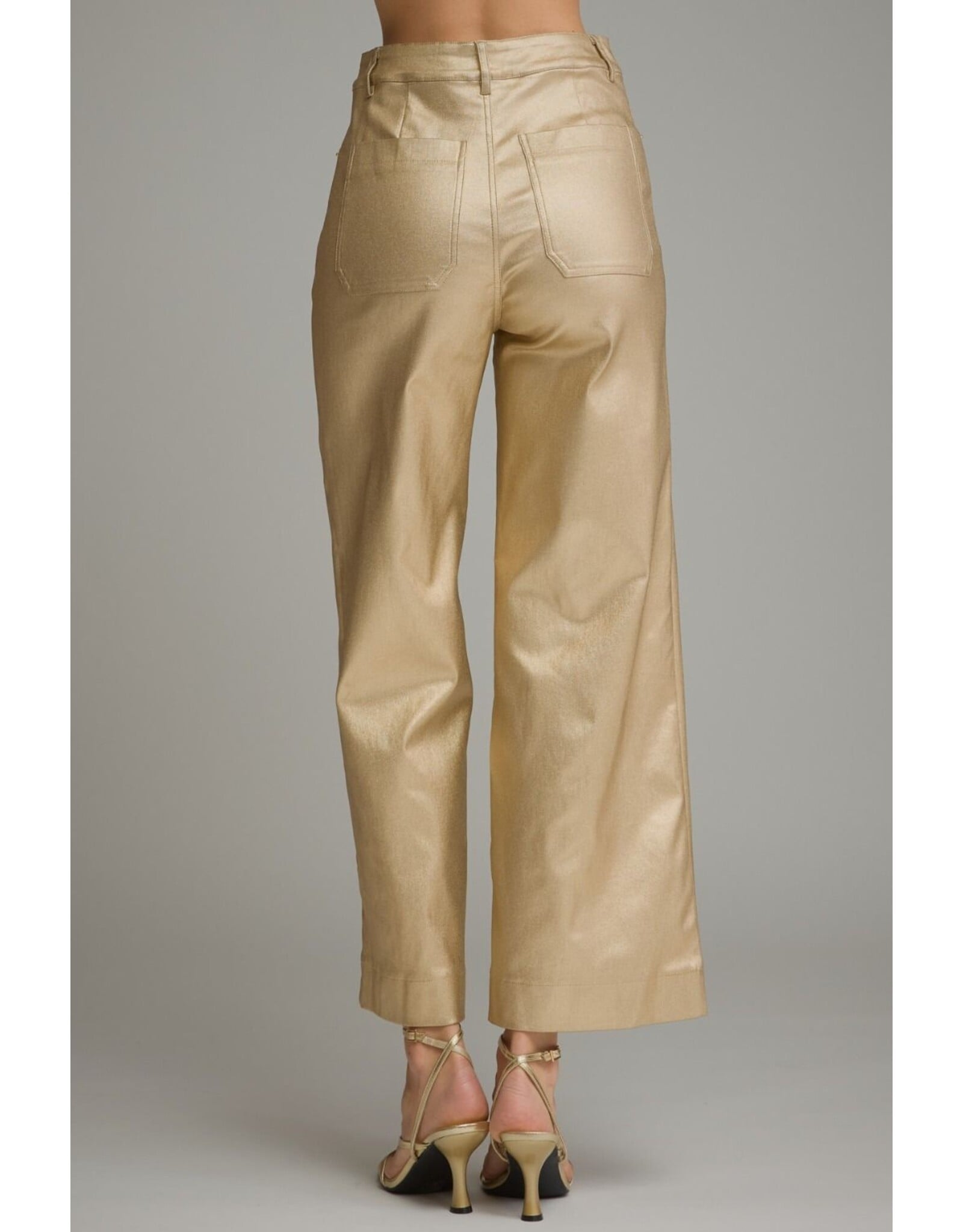 Melinda Metallic Gold Pants