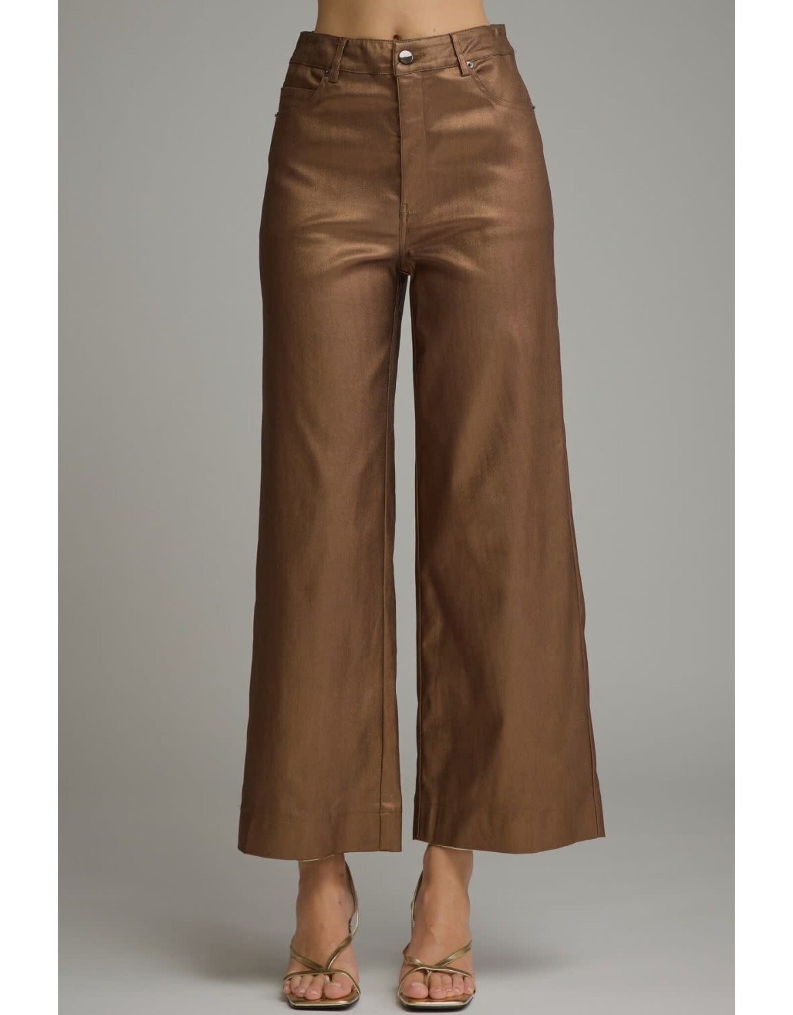 Melinda Metallic Brown Pants