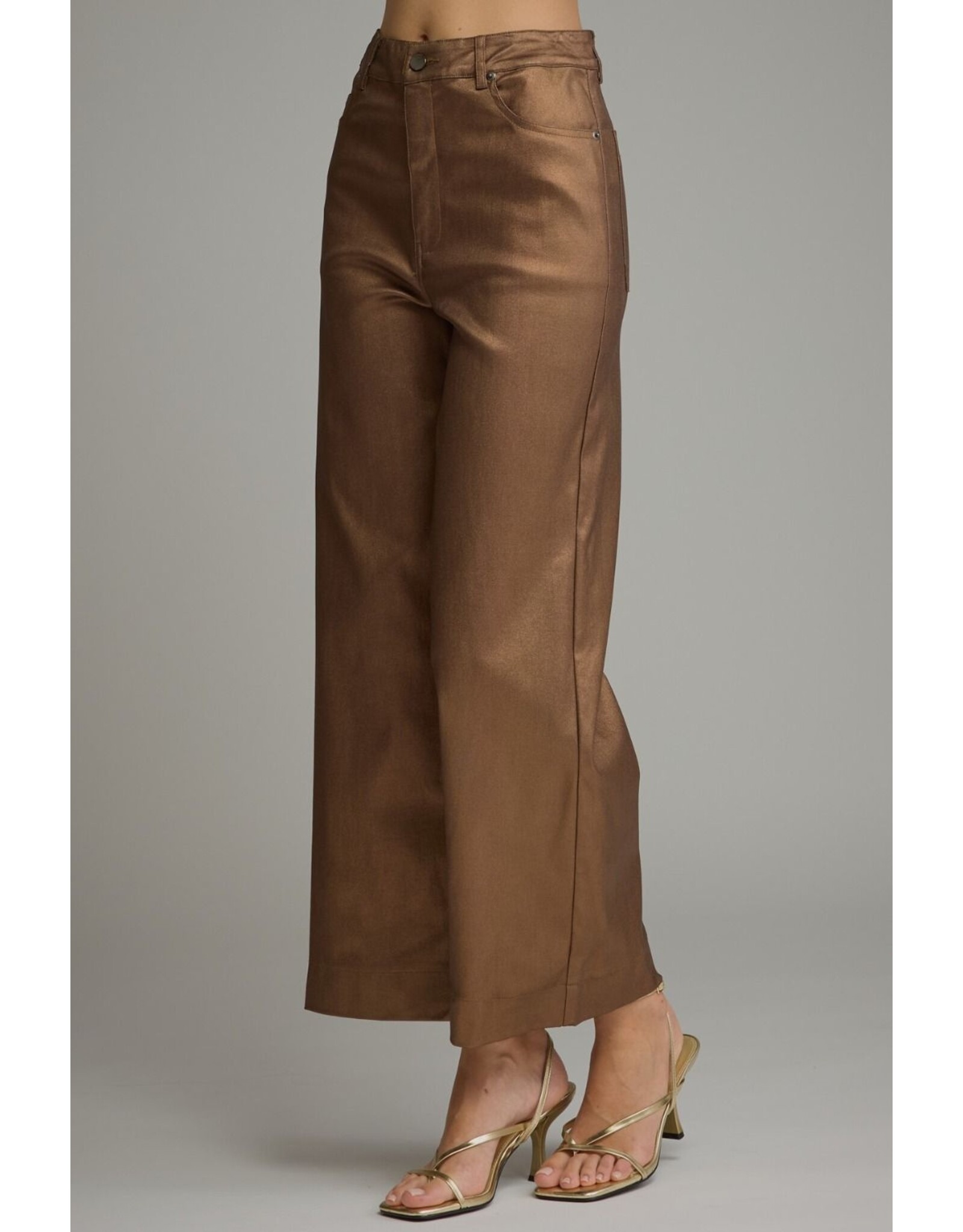 Melinda Metallic Brown Pants