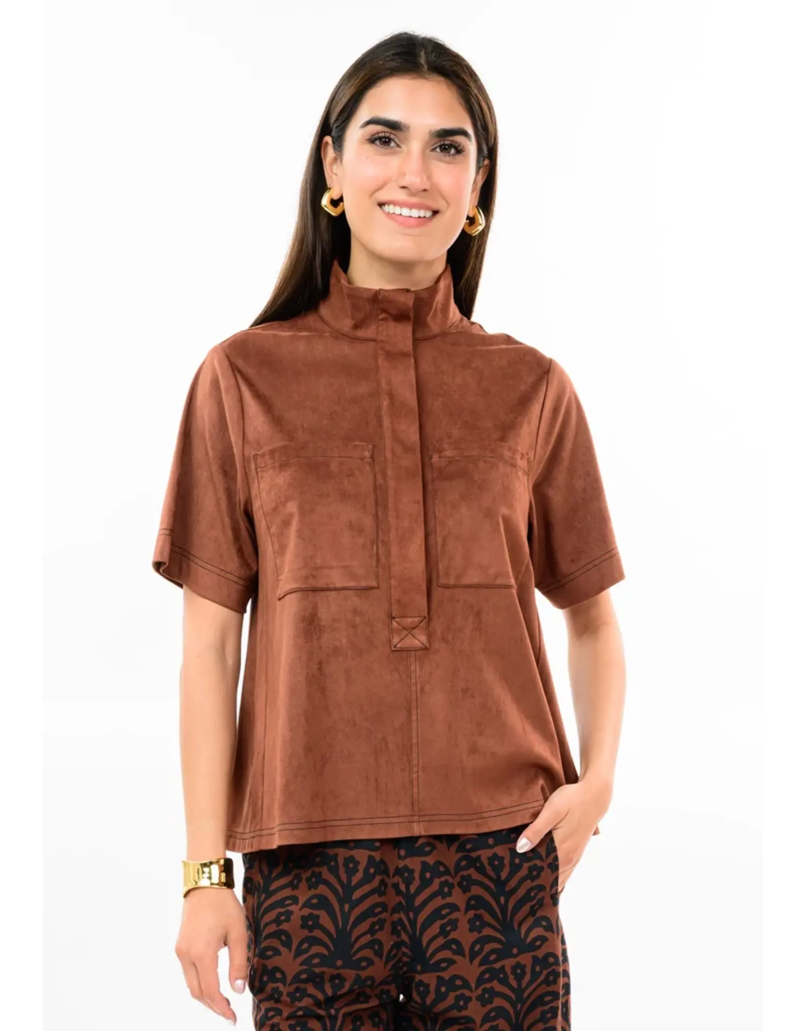 Ivy Jane Ivy Jane Suede Swing Top Brown