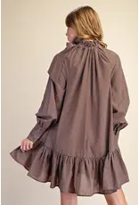 Waylon Whispy Brown Dress