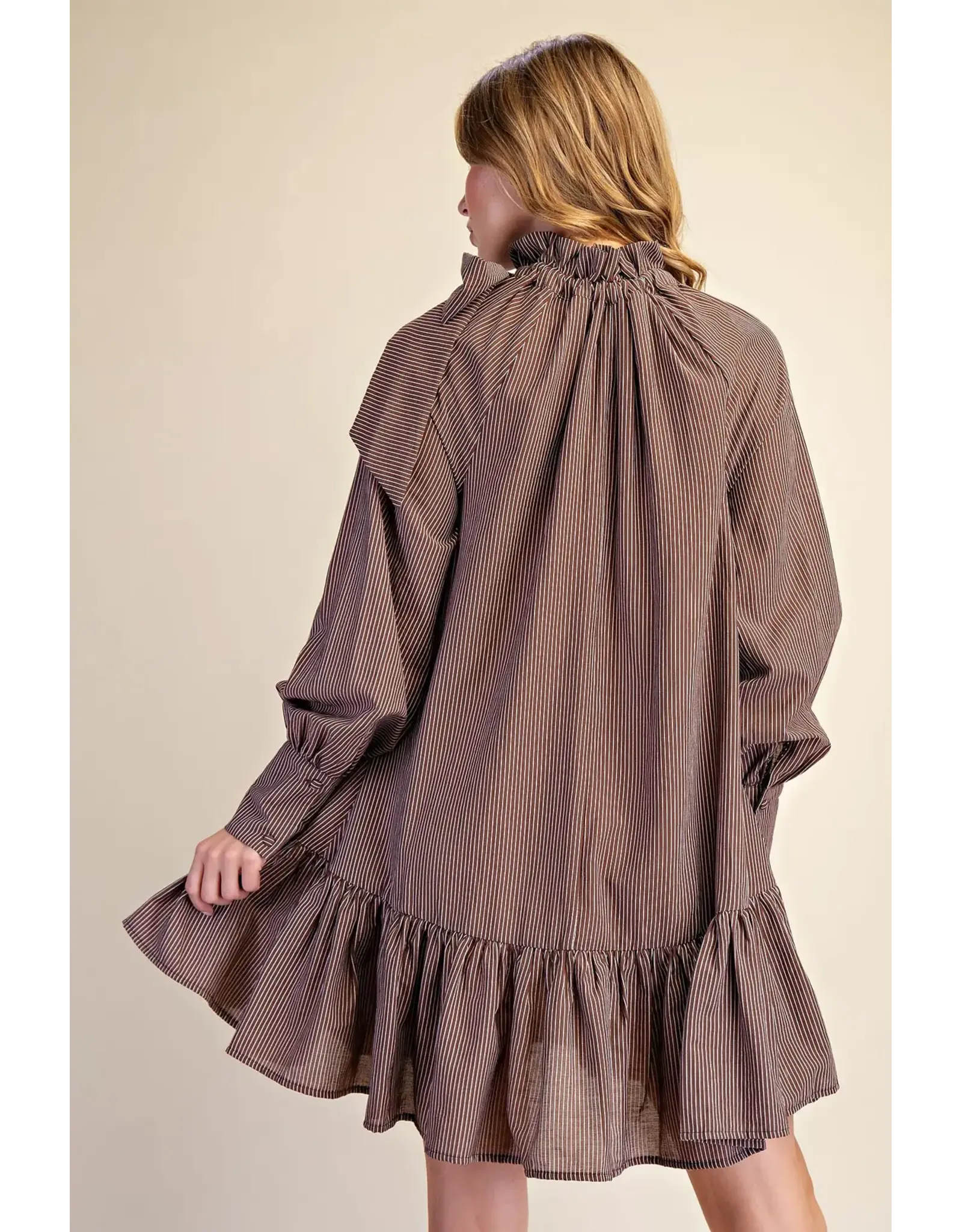 Waylon Whispy Brown Dress