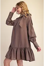 Waylon Whispy Brown Dress