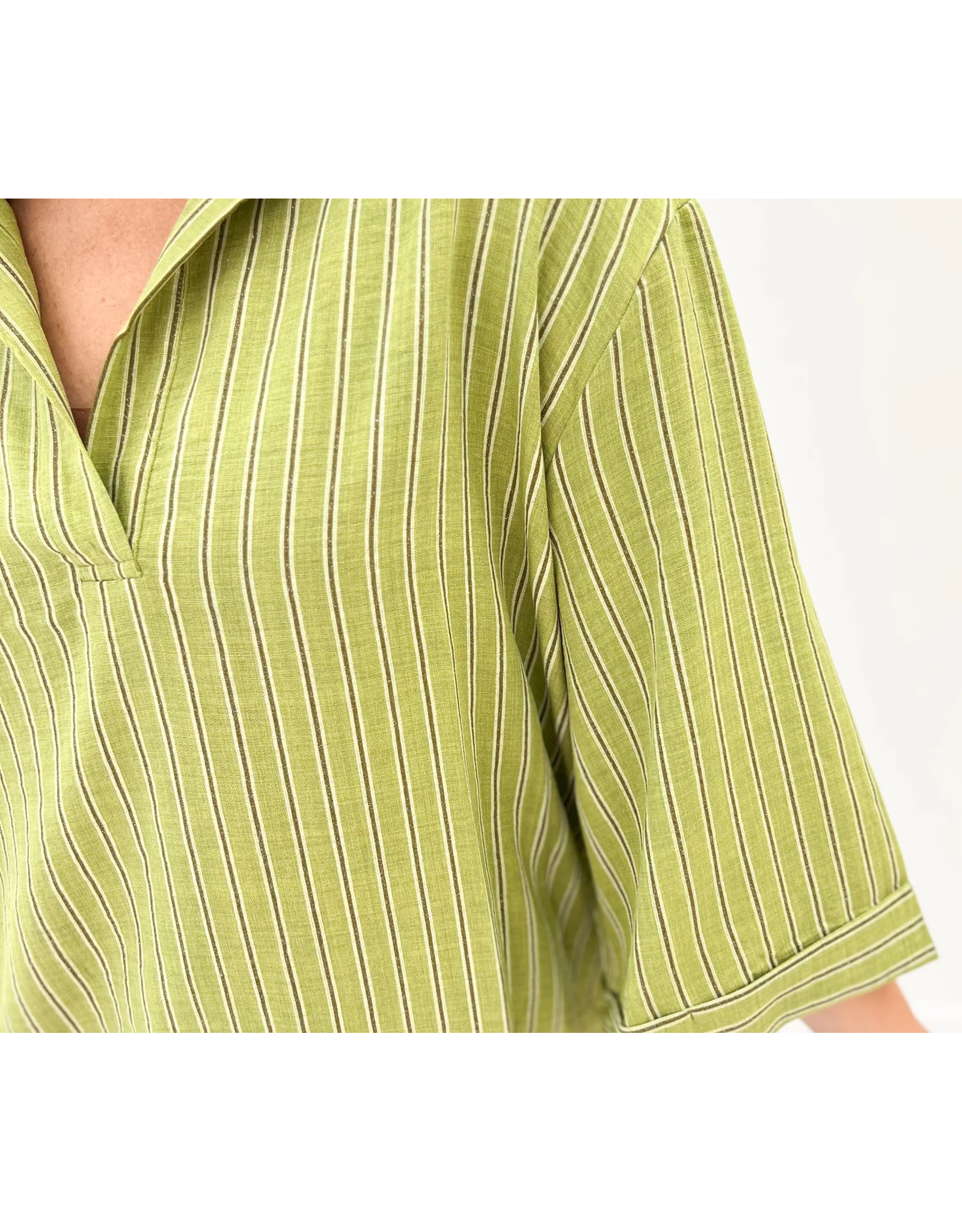 Winston Olive Stripe Top