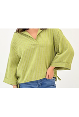 Winston Olive Stripe Top