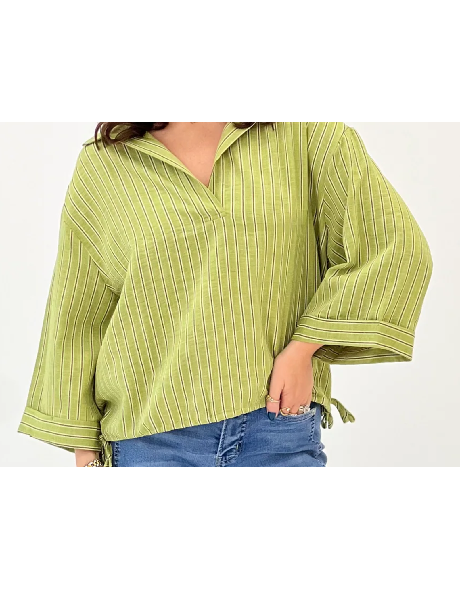 Winston Olive Stripe Top