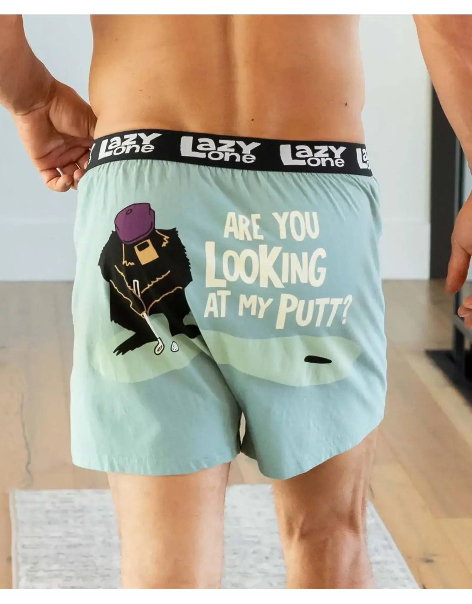 Boxer Looking At My Putt