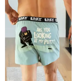 Boxer Looking At My Putt