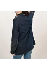 Silver Stud Blue Denim Tunic