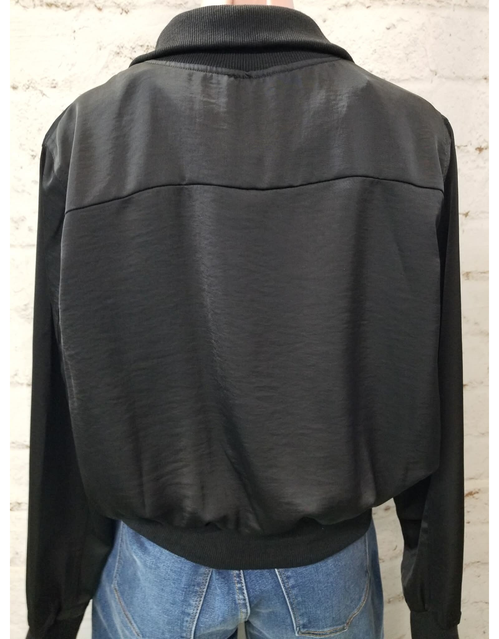 Wallace Black Bomber Jacket