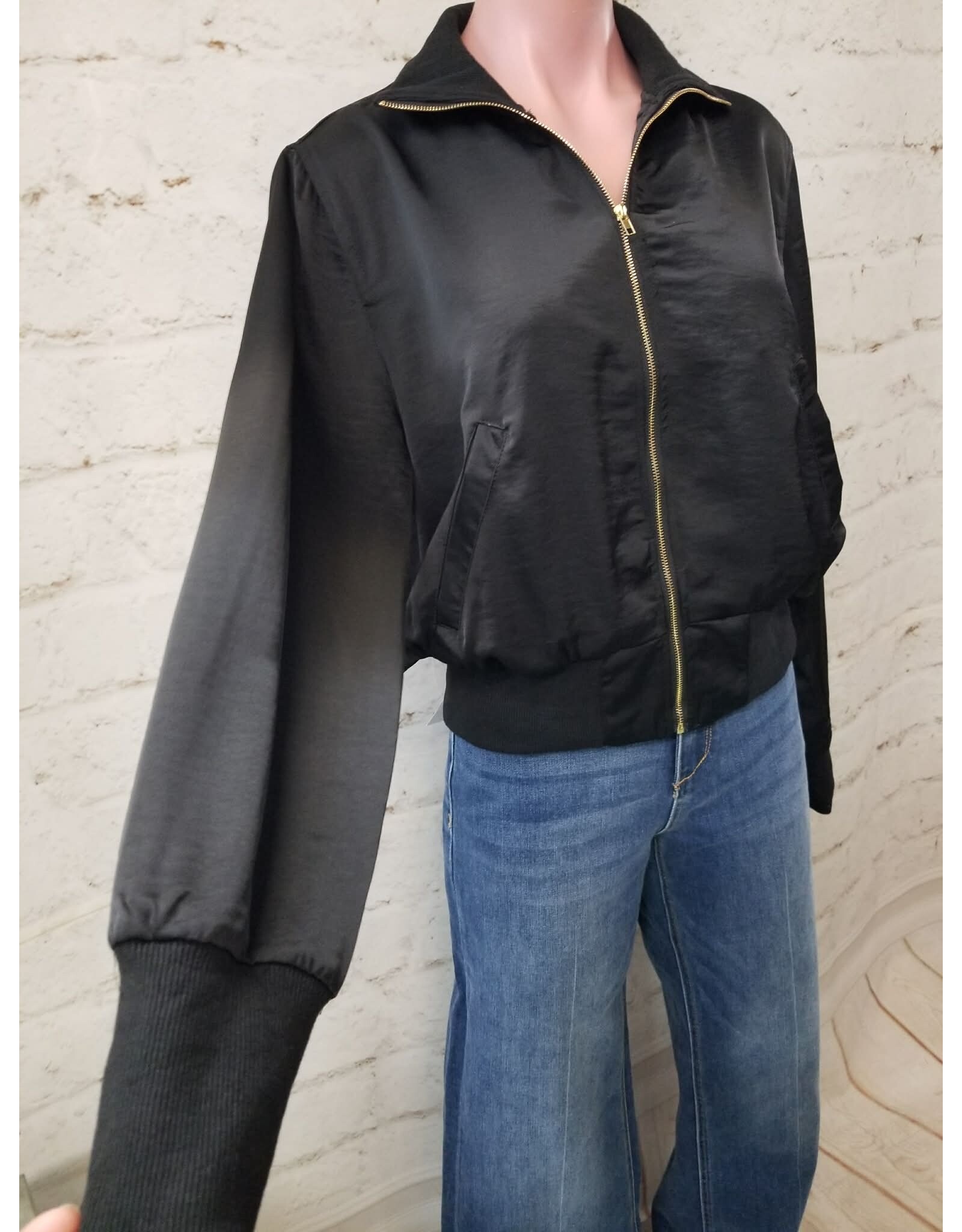 Wallace Black Bomber Jacket