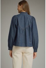 Victoria V-Neck Denim Top