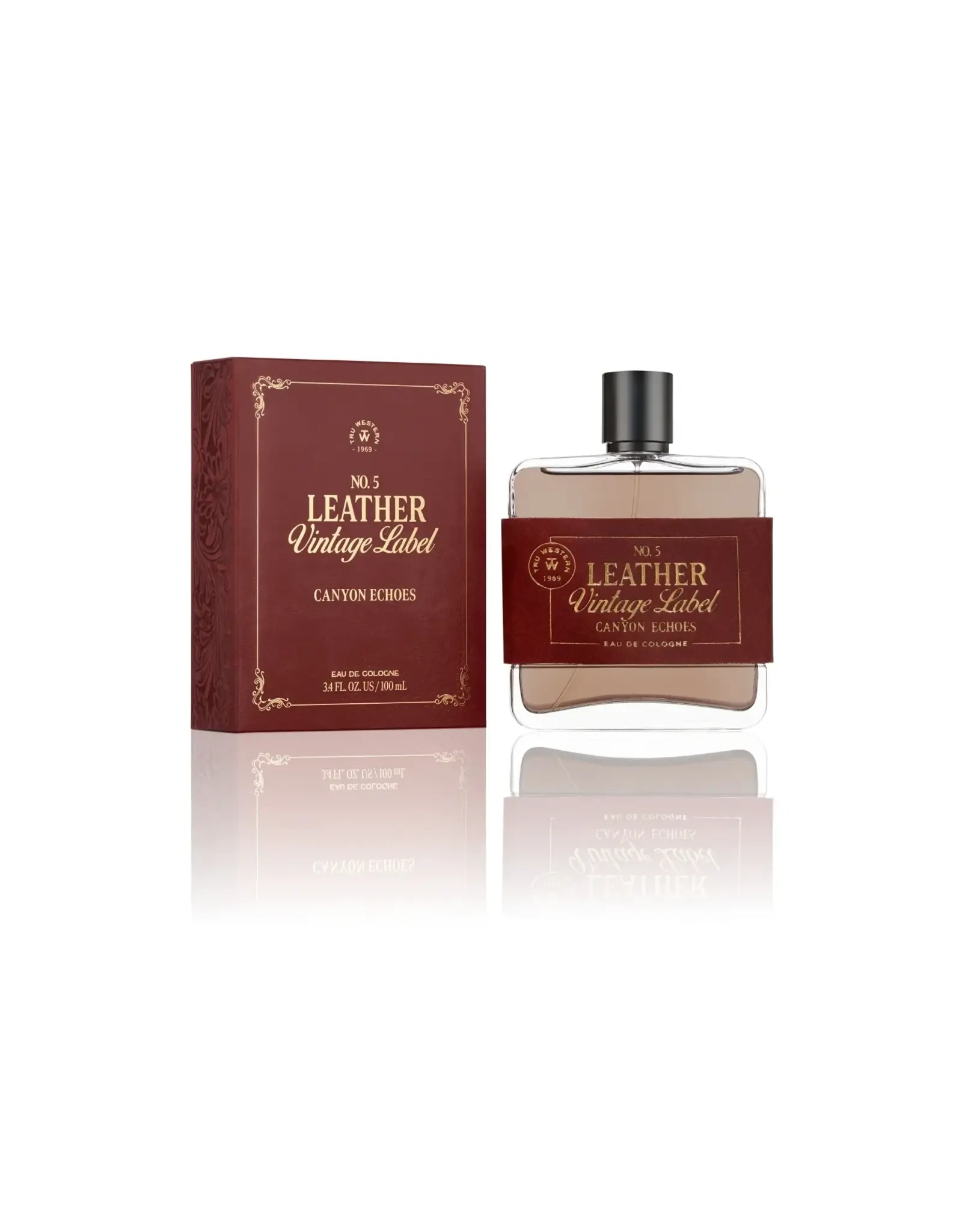 No. 5 Leather Vintage Label Canyon Echoes