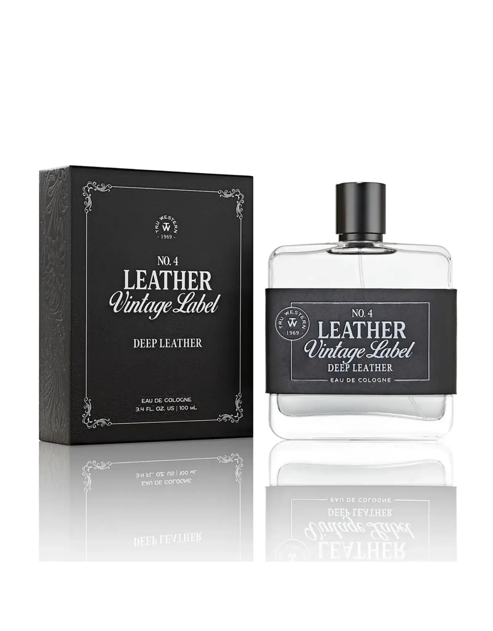 No. 4 Leather Vintage Label Deep Leather Cologne