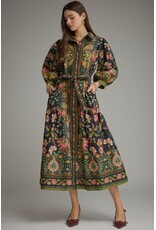Violetta Black Floral Dress