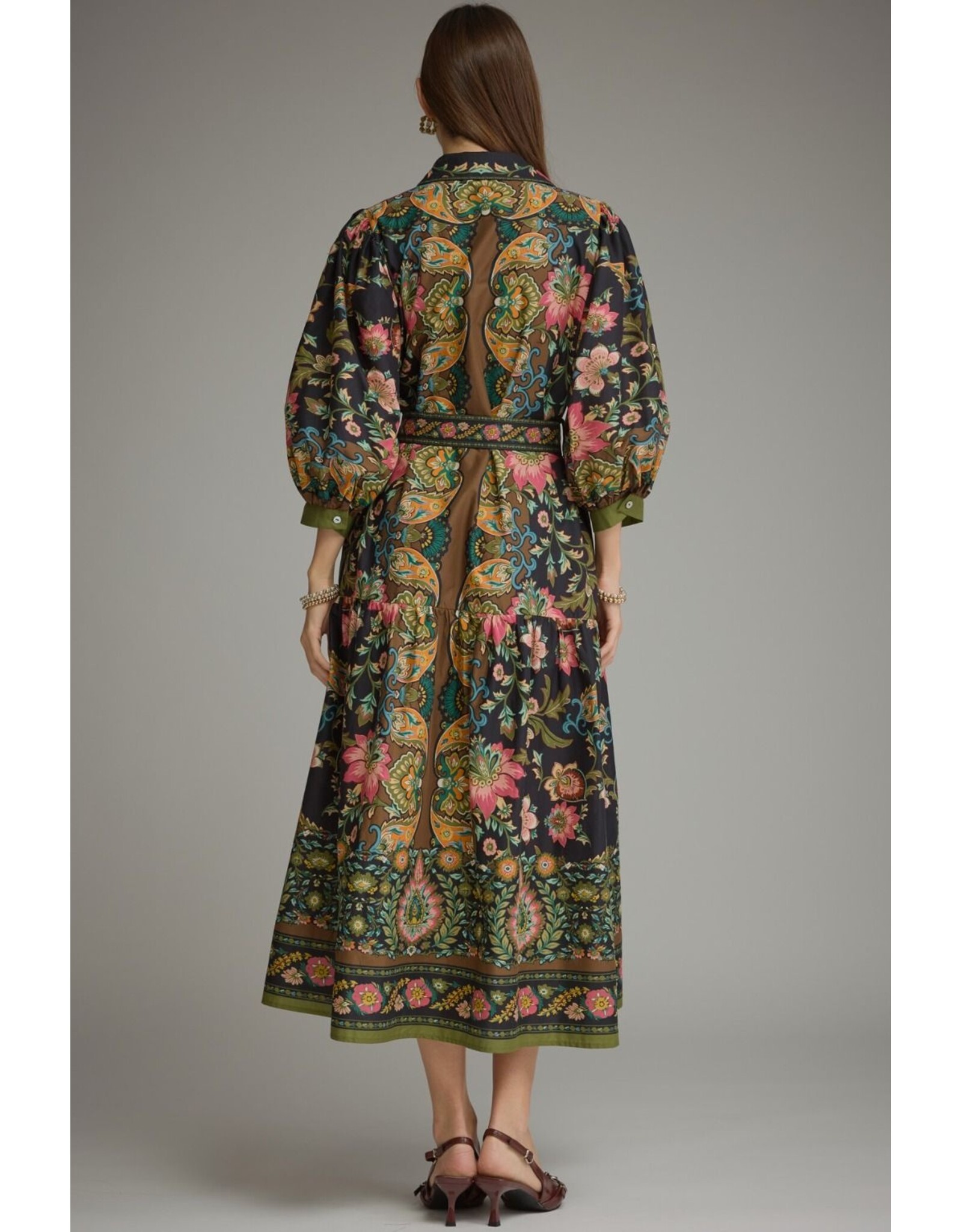 Violetta Black Floral Dress