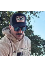 Lazy J Black Pure Bred High Profile Curved Bill Trucker Hat