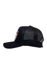 Lazy J Black Pure Bred High Profile Curved Bill Trucker Hat