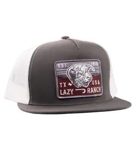 Lazy J Ranch Grey & White Red Rock Classic Five Panel Trucker Hat