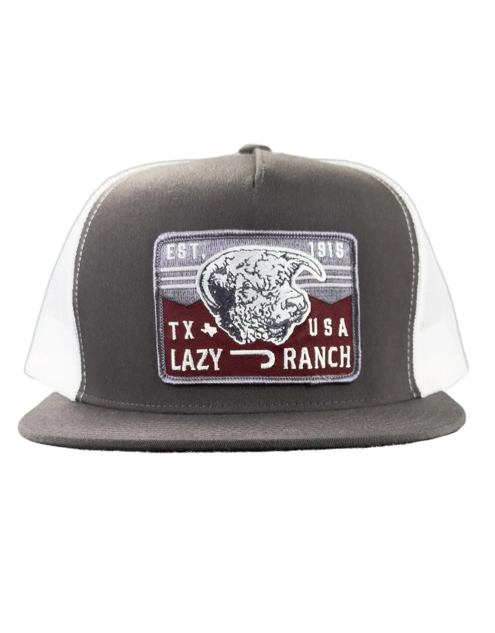 Lazy J Ranch Grey & White Red Rock Classic Five Panel Trucker Hat