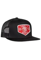 Lazy J Ranch Black Red Ranch Classic Five Panel Trucker Hat