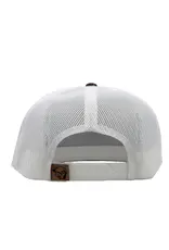 Lazy J Brown & White Iron Hide Rope High Profile Trucker Hat