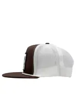 Lazy J Brown & White Iron Hide Rope High Profile Trucker Hat
