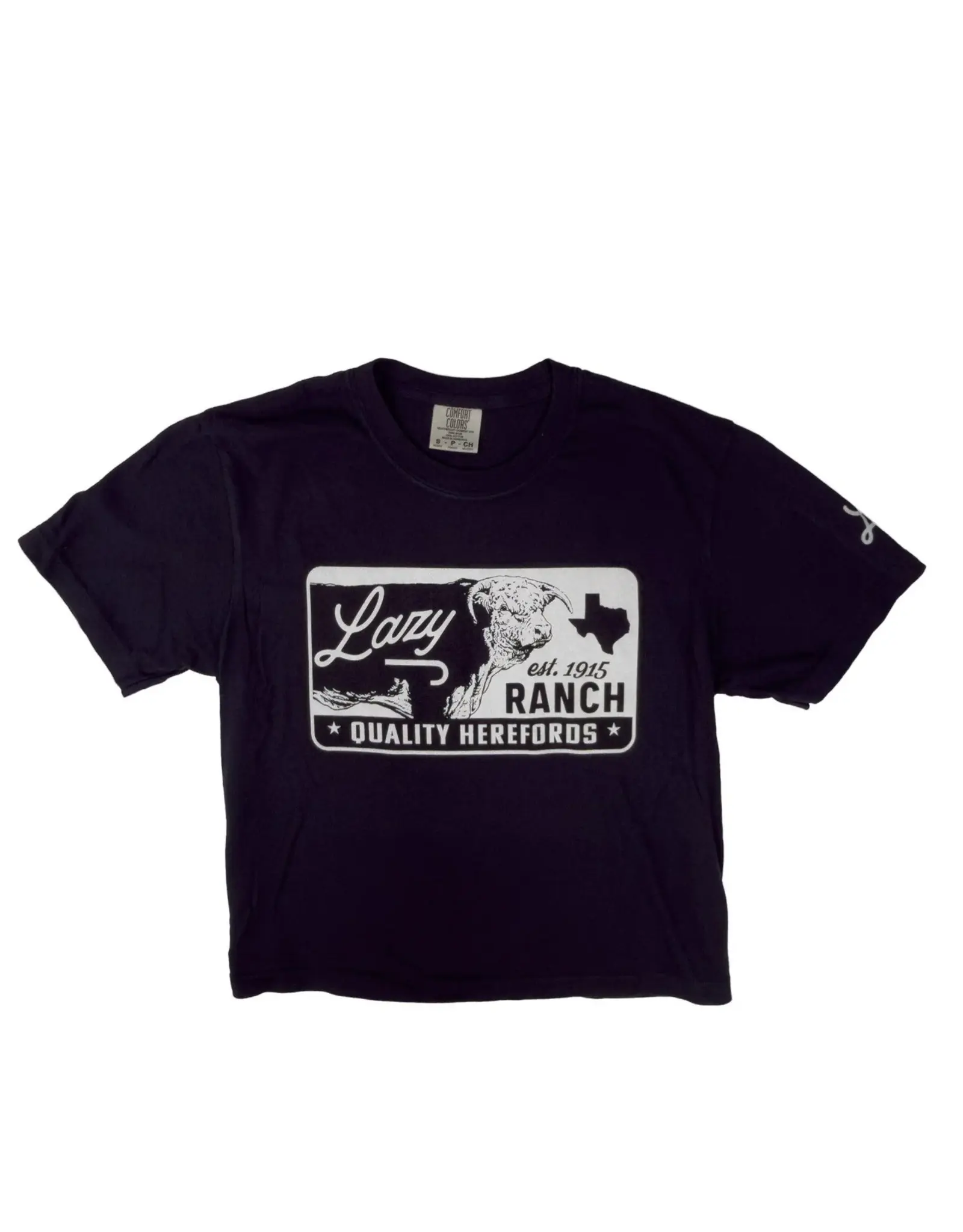 Lazy J Ranch Women's Legado Cropped Short Sleeve T-Shirt Black