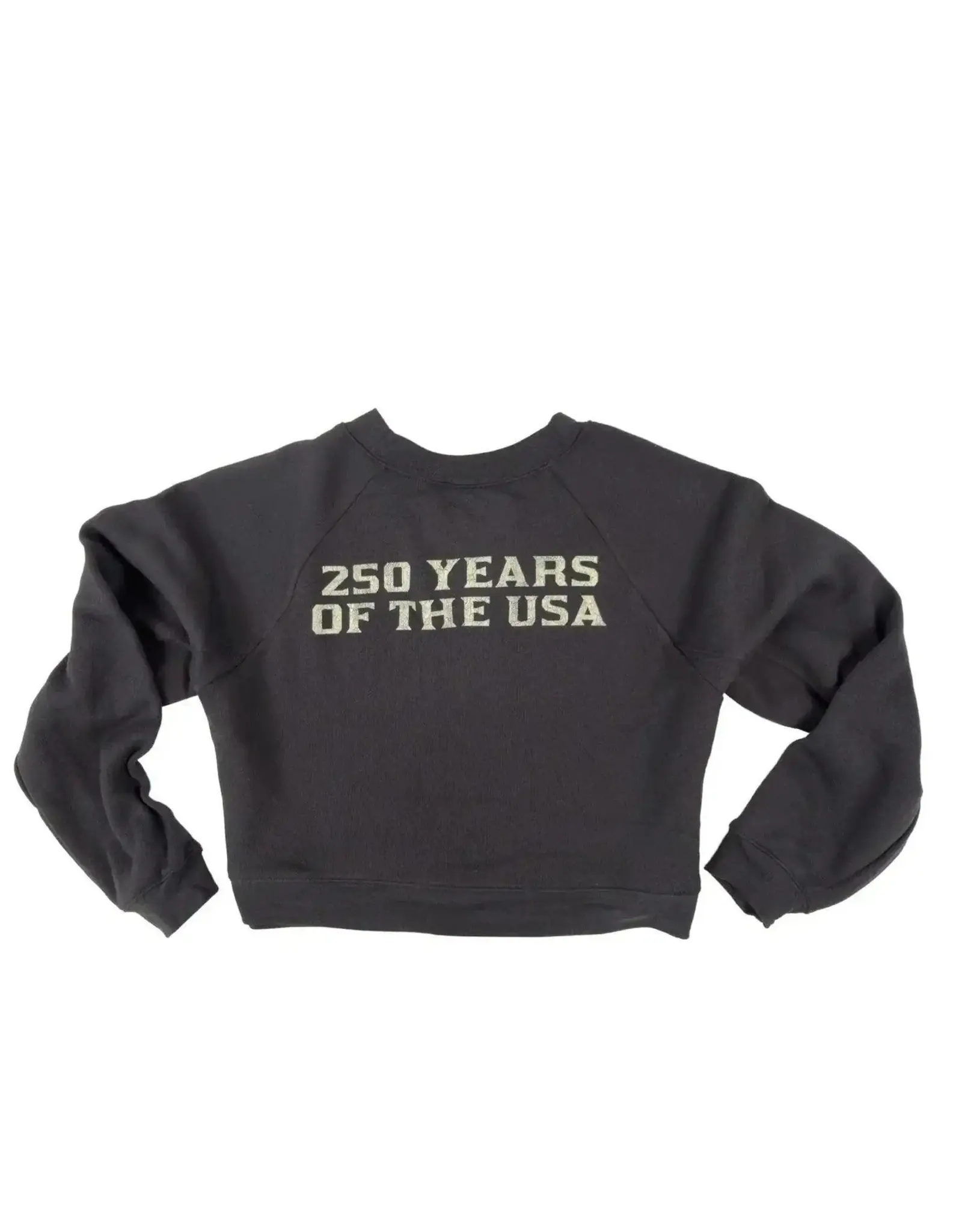 Lazy J Ranch Women's Freedom Cropped Sweatshirt Pepper