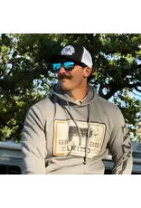 Lazy J Heather Grey Iron Hide Pullover Hoodie