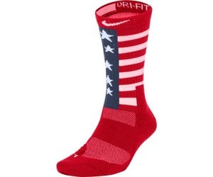 red nike elite socks