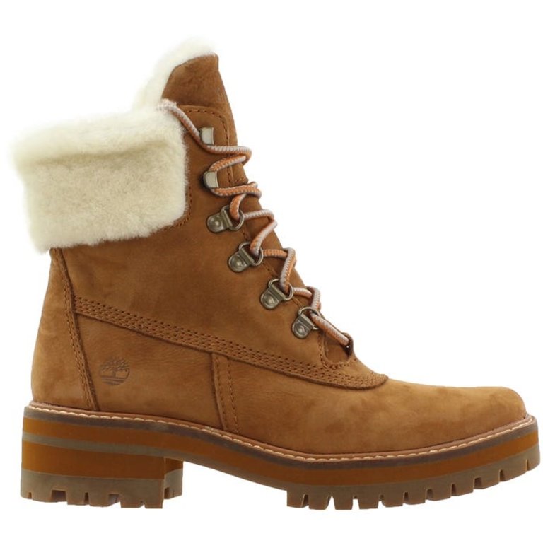 courmayeur valley shearling boot for women in rust