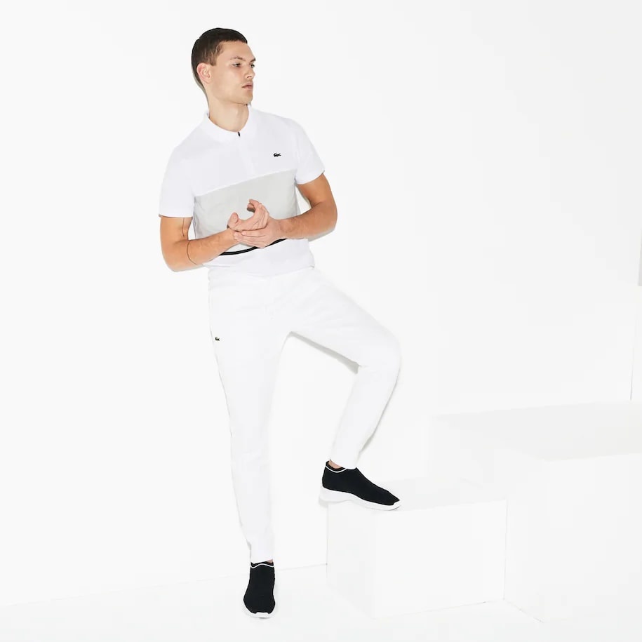 Lacoste Sport Fleece Sweatpant 'White' - Fashion
