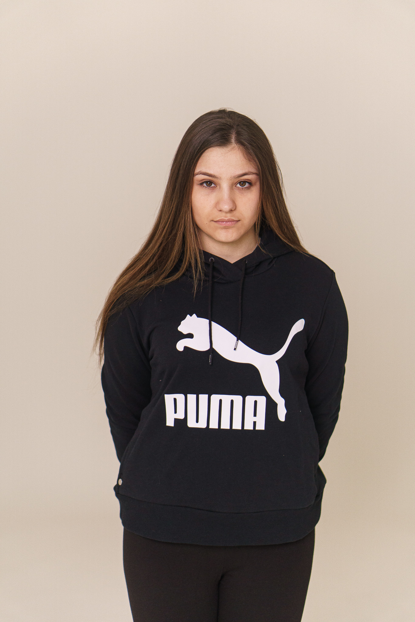 Wmns Puma Classics Hoodie 'Puma Black|595201-01|Top Fashion - Fashion