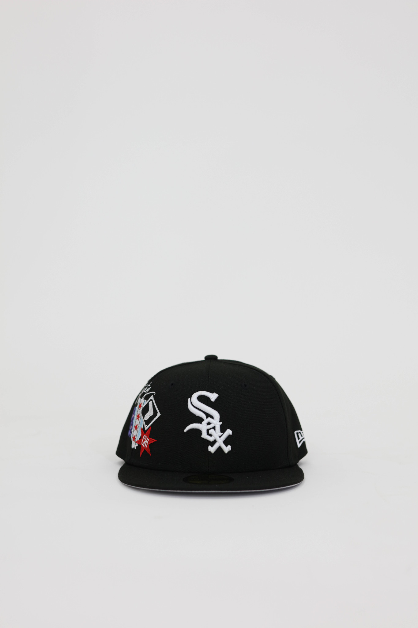Shop New Era 59Fifty Chicago White Sox City Cluster Hat 60224644 black