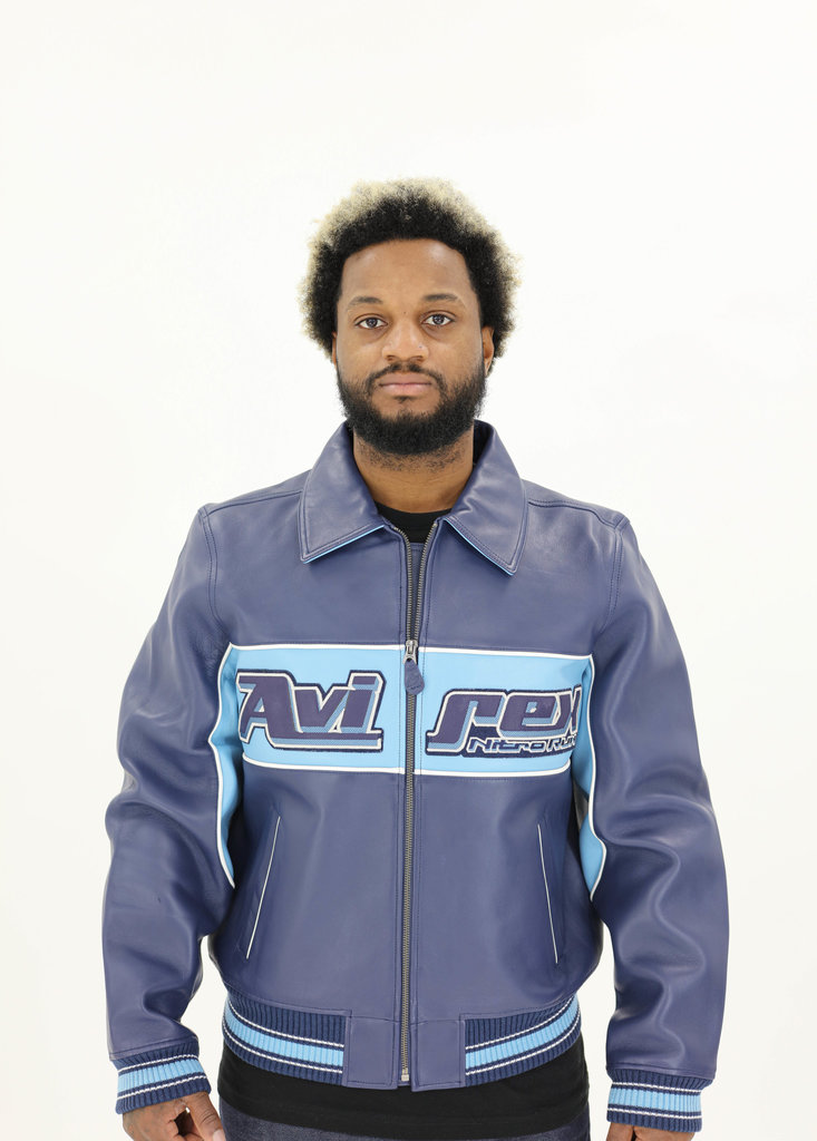 Avirex Nitro Run Varsity Jacket 'Indigo 