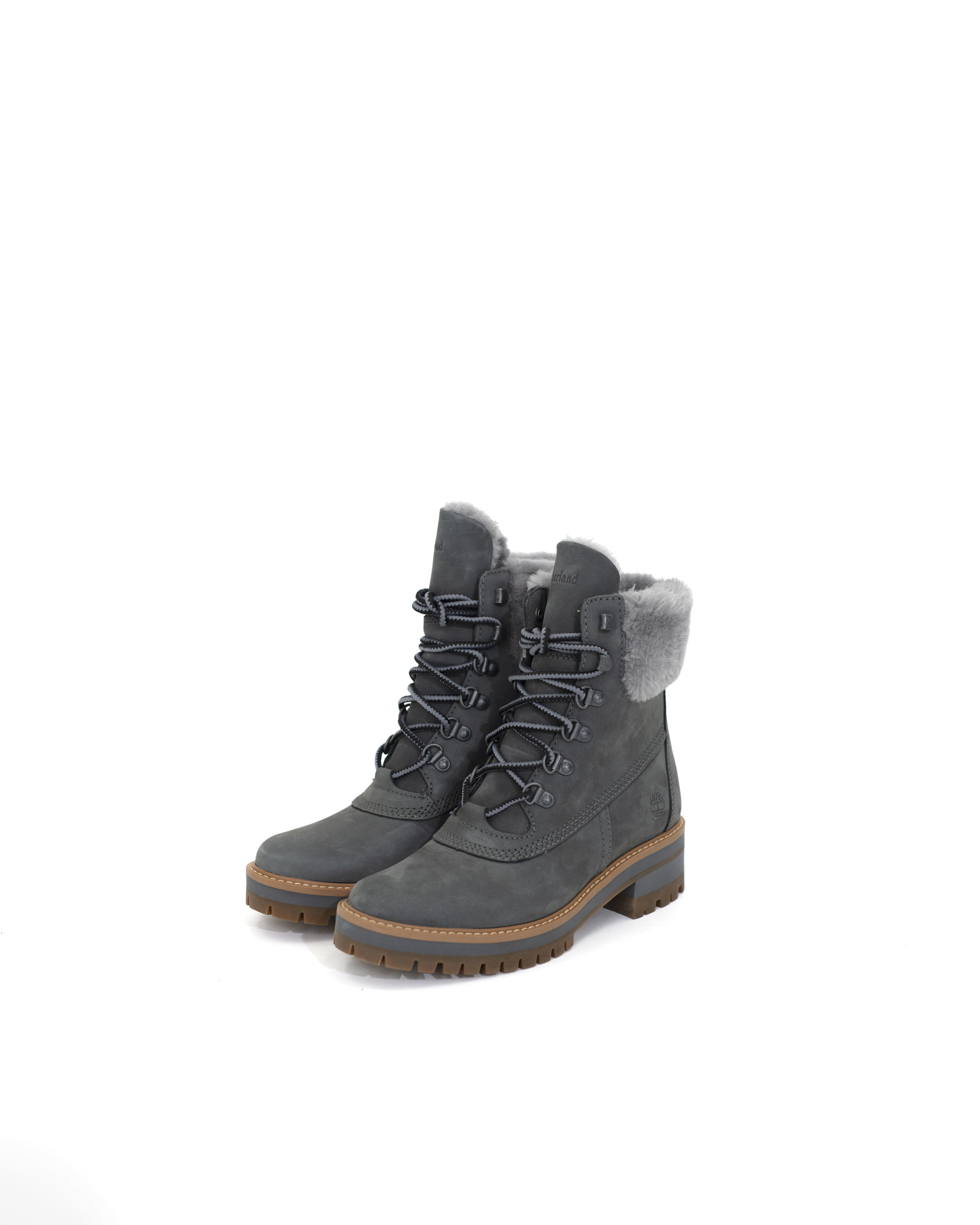 Womens Timberland Courmayeur Shearl Waterproof Boots 'Md Grey/Gargoyle -  Top Fashion