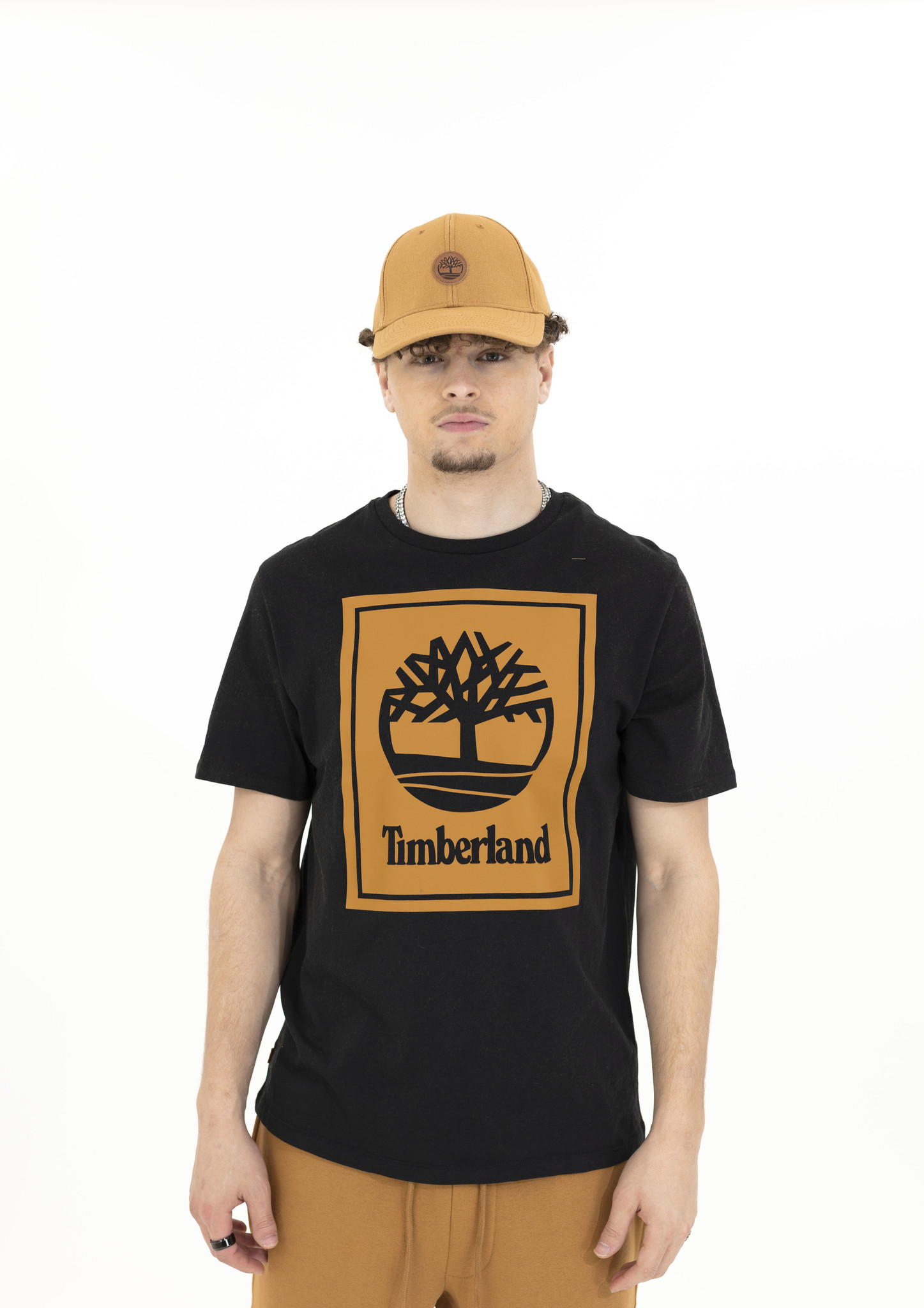 Timberland Stack Logo Tee 'Black/Wheat Boot|TB0A2AJ1P56|Top Fashion - Top  Fashion