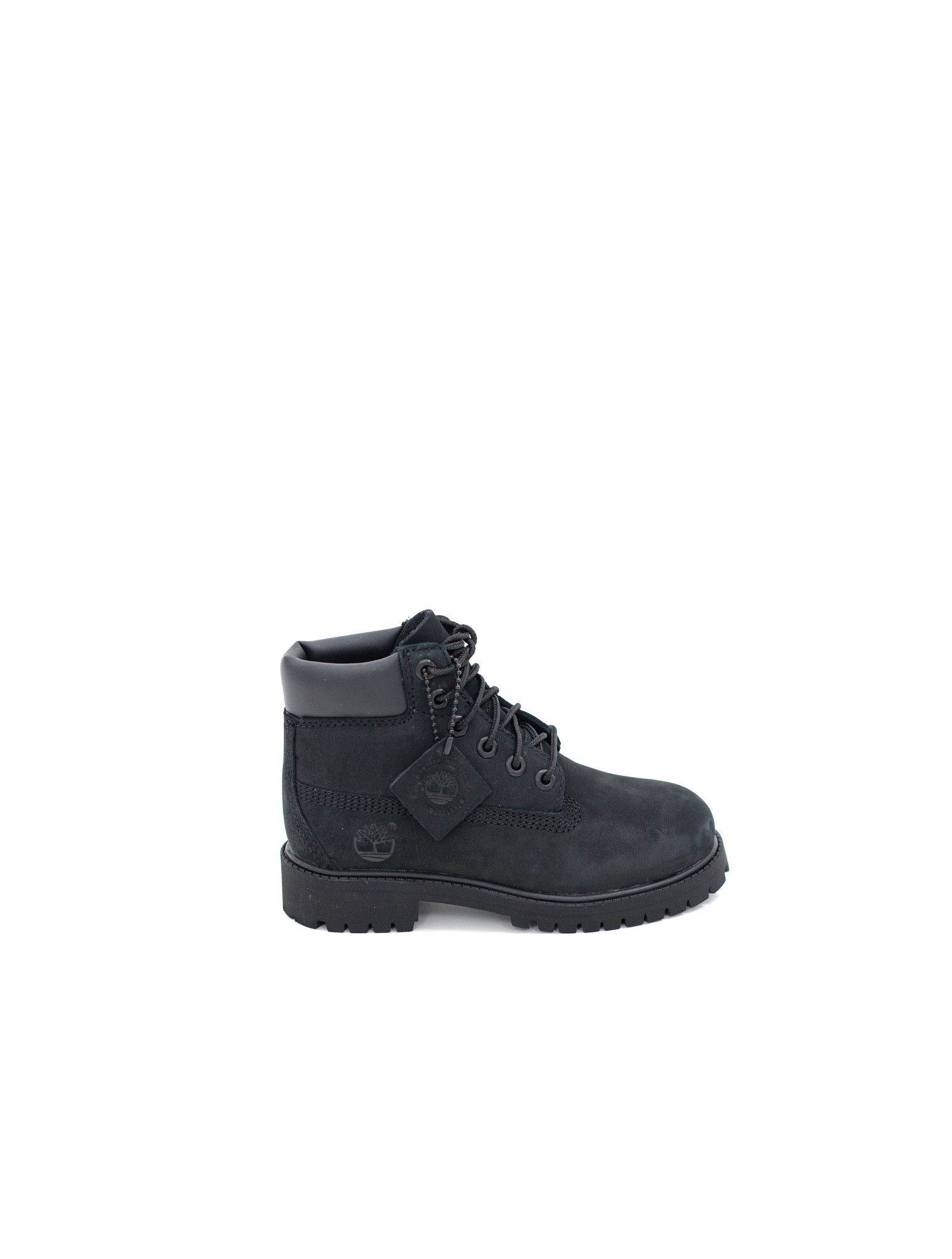 Youth Timberland 6" Premium Waterproof Boot 'Black Nubuck|TB012707001| Top Fashion