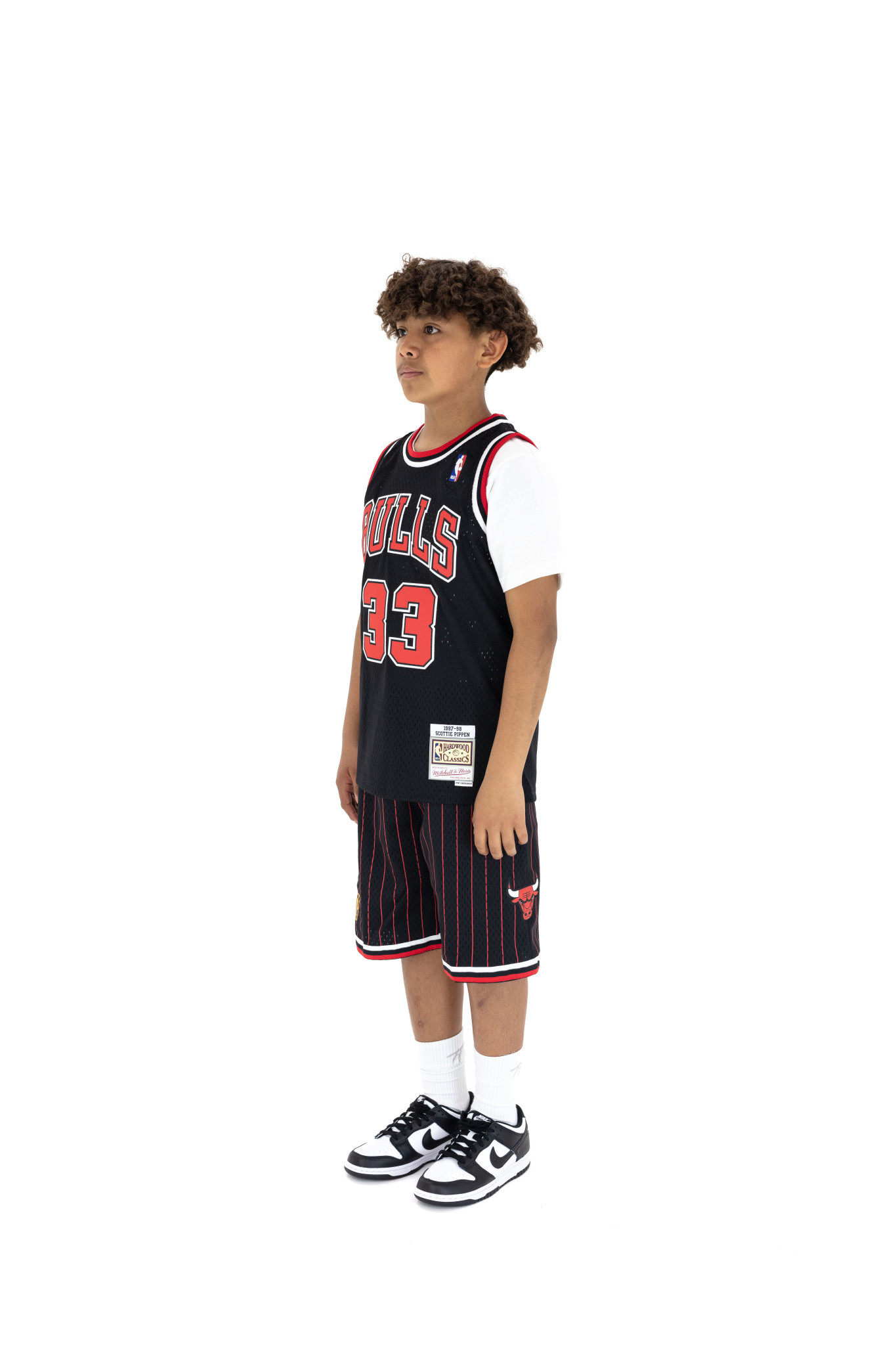 Kids M&N Chicago Bulls Swingman Short 'Black, 9N2B7BST0-BUL-Y96