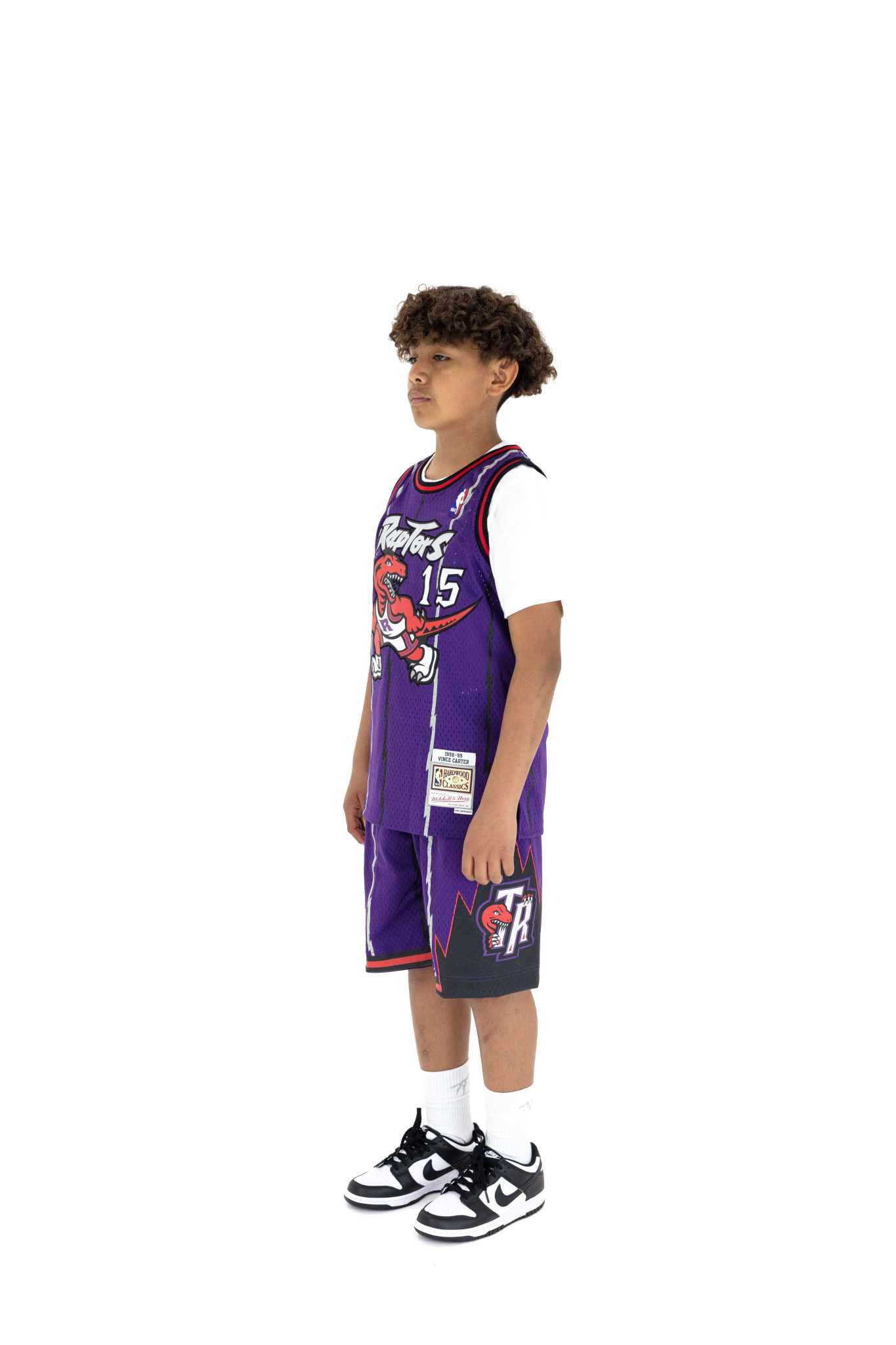 Youth Toronto Raptors Shorts  Mitchell & Ness NBA Purple