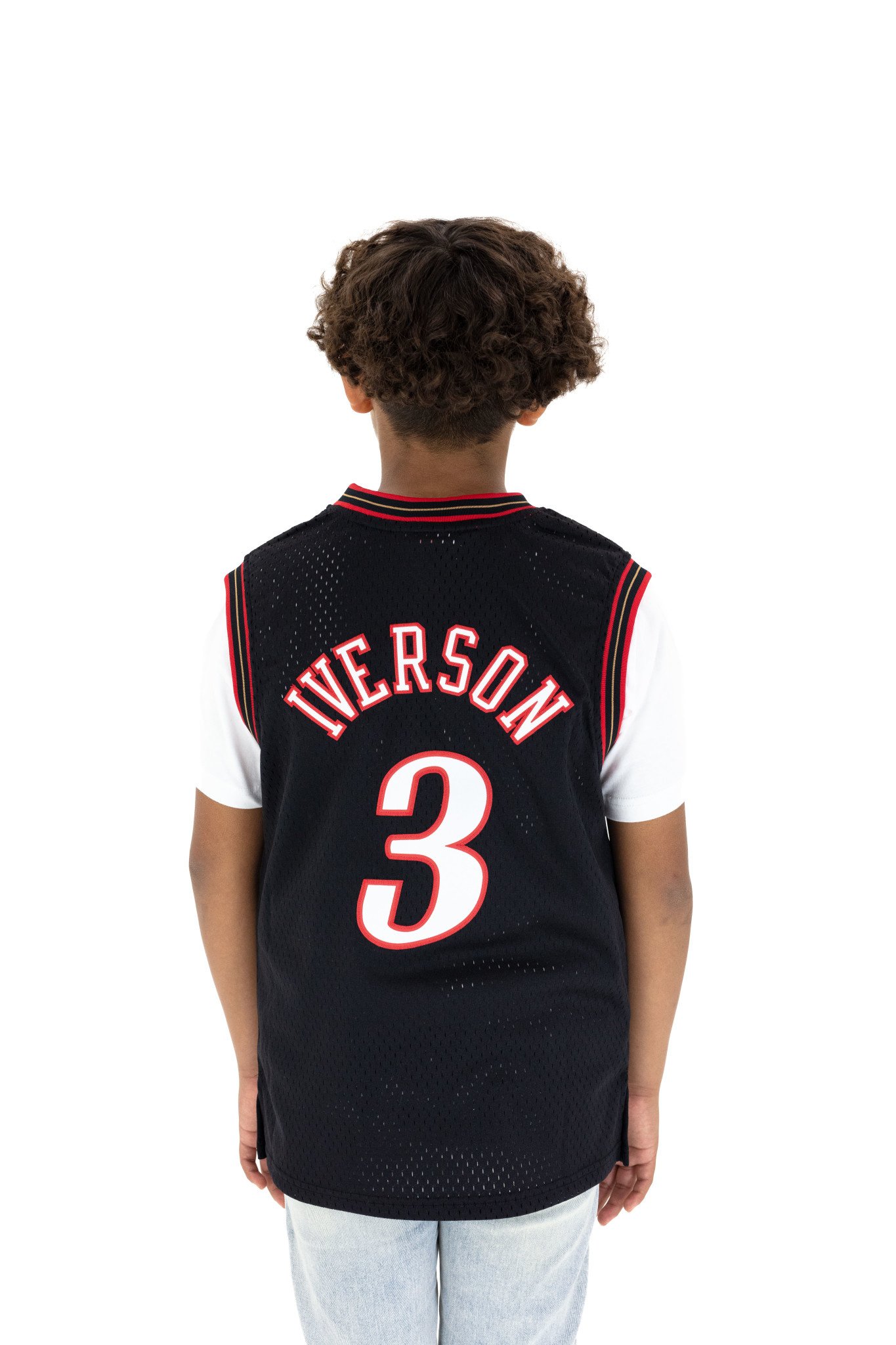 Allen Iverson Philadelphia 76ers 00-01 HWC Swingman Jersey - Black -  Throwback