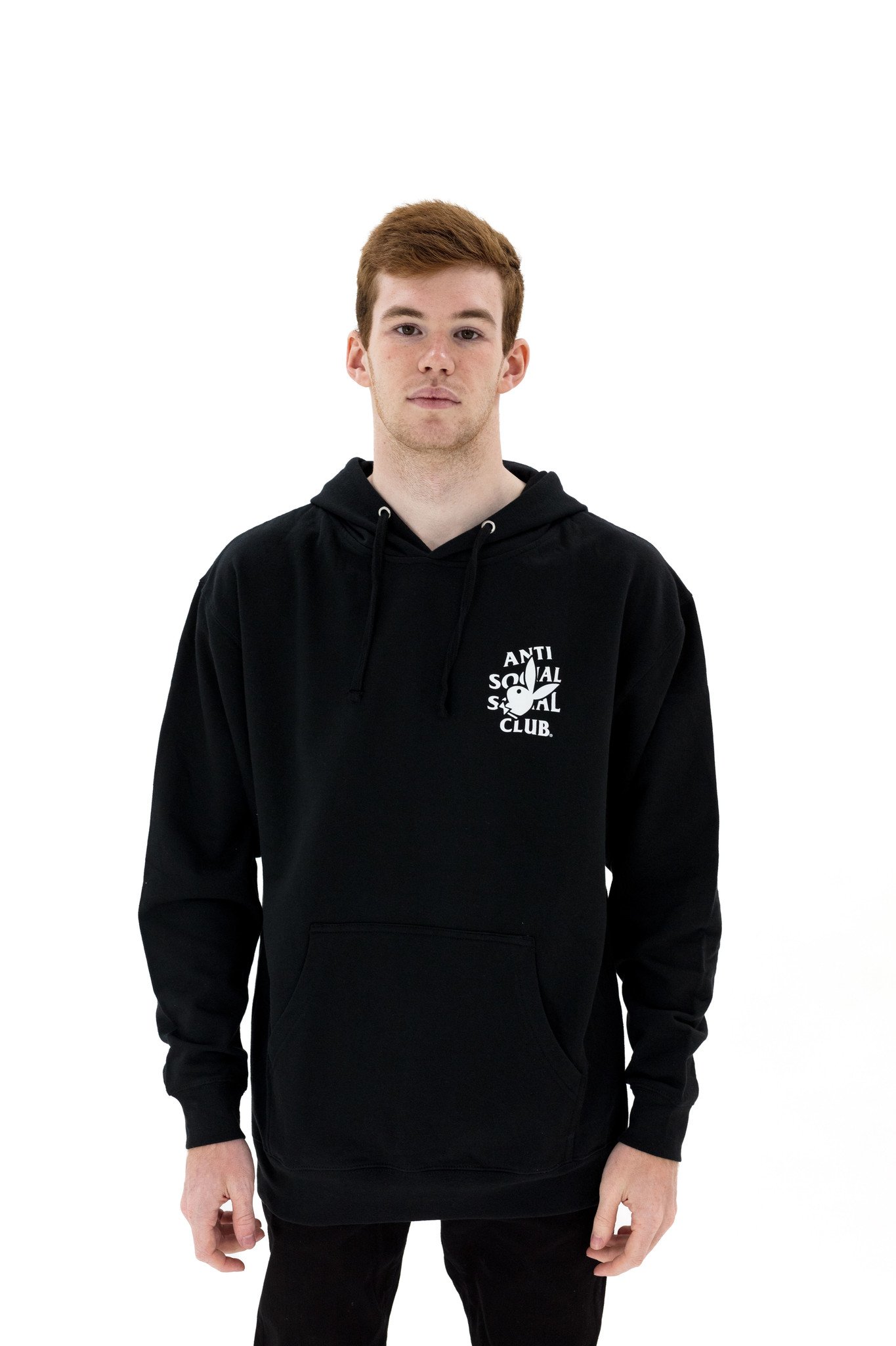 Anti Social Social Club X Playboy Bunny Logo Hoodie 'BLK|ASSC-0078|TF - Top  Fashion