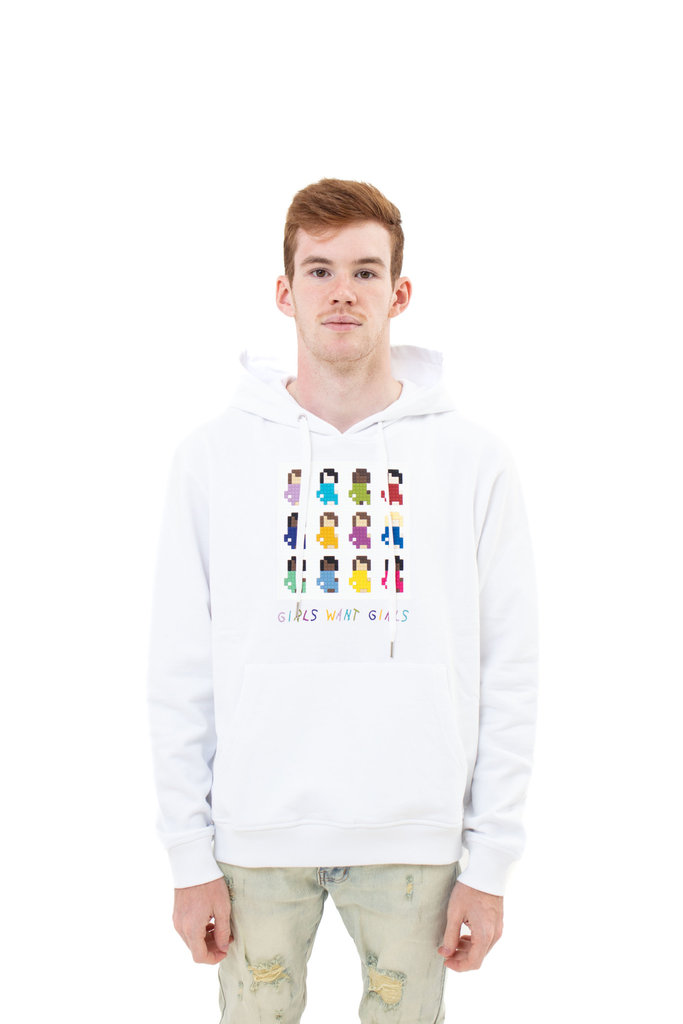 8-Bit By Mostly Heard Rarely Seen 8-Bit Girls Want Hoodie 'White'